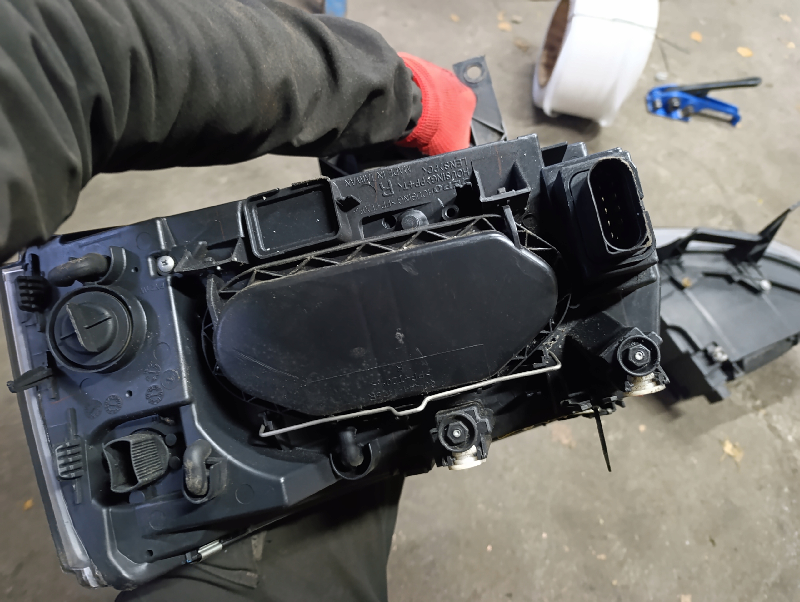 lights front head lights front VW T5 03.- 09r.
