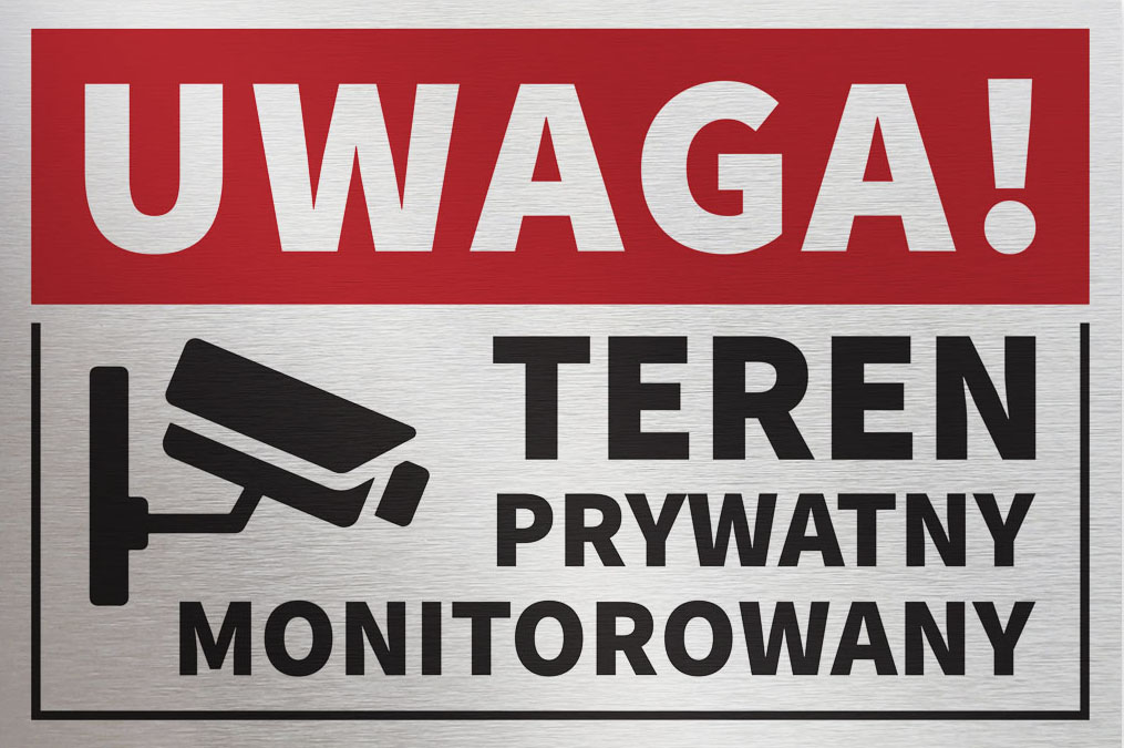 

Tabliczka Teren Prywatny Monitorowany 30x20 cm_2