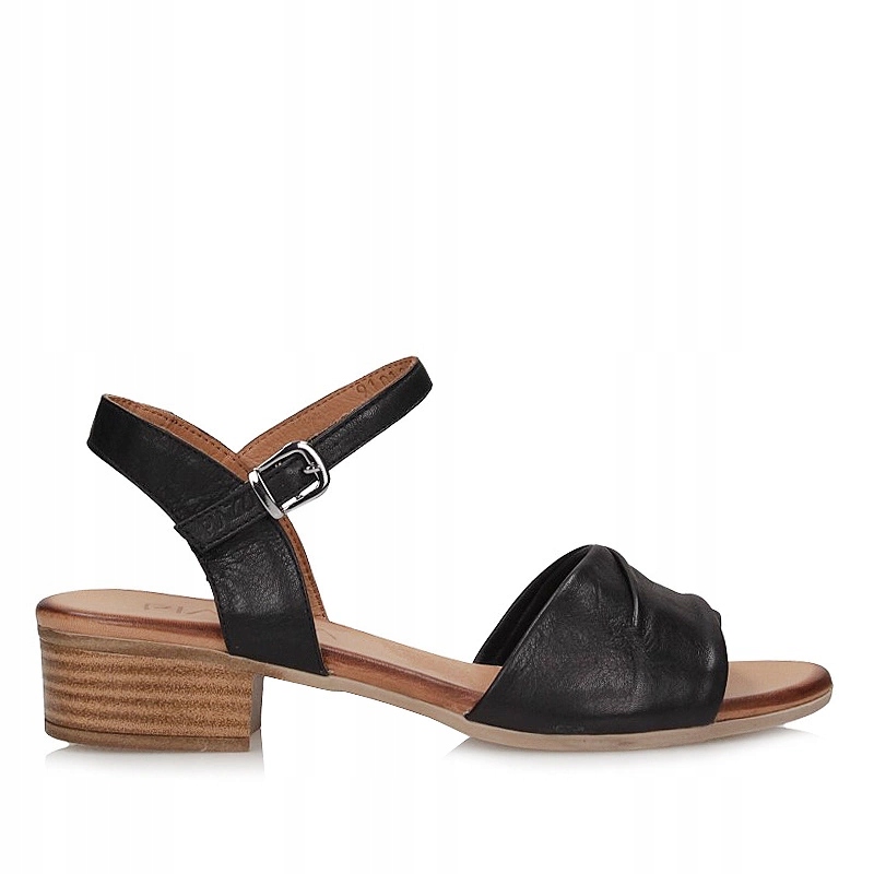 Dámské sandály Piazza 910128-01 černé s stabilním podpatkem