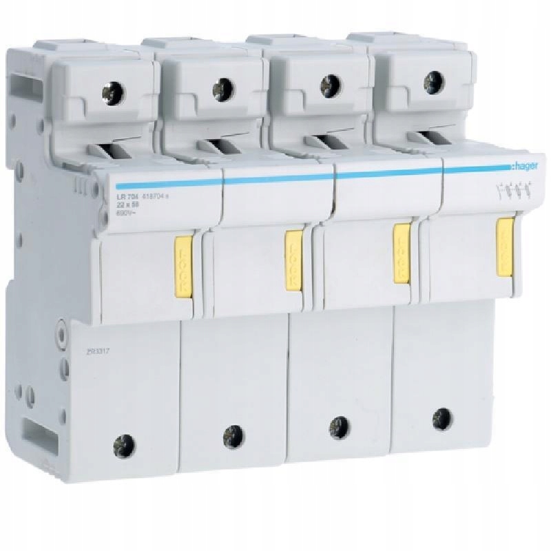 Modulární pojistková základna 3P+N 125A 690V LR704 22x58