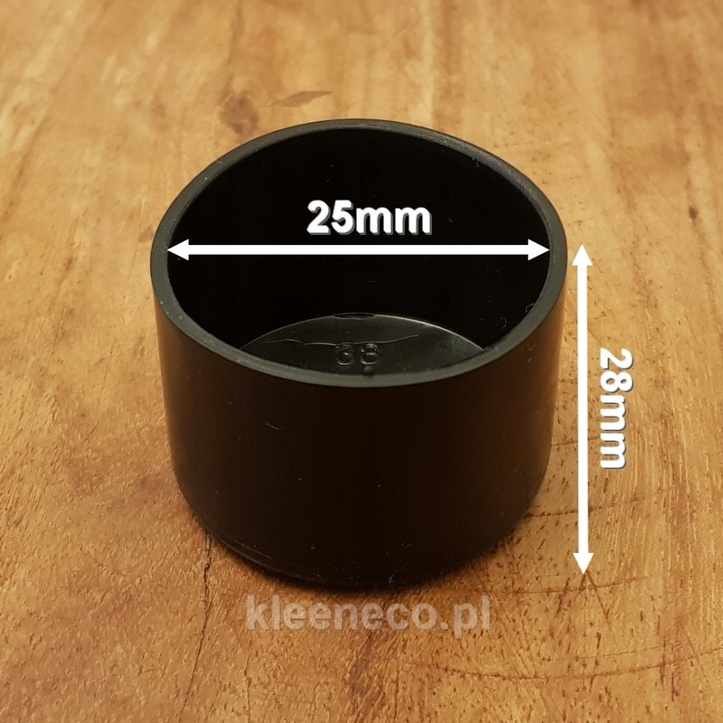 

Nakładki ochronne meblowe okrągłe czarne 25mm
