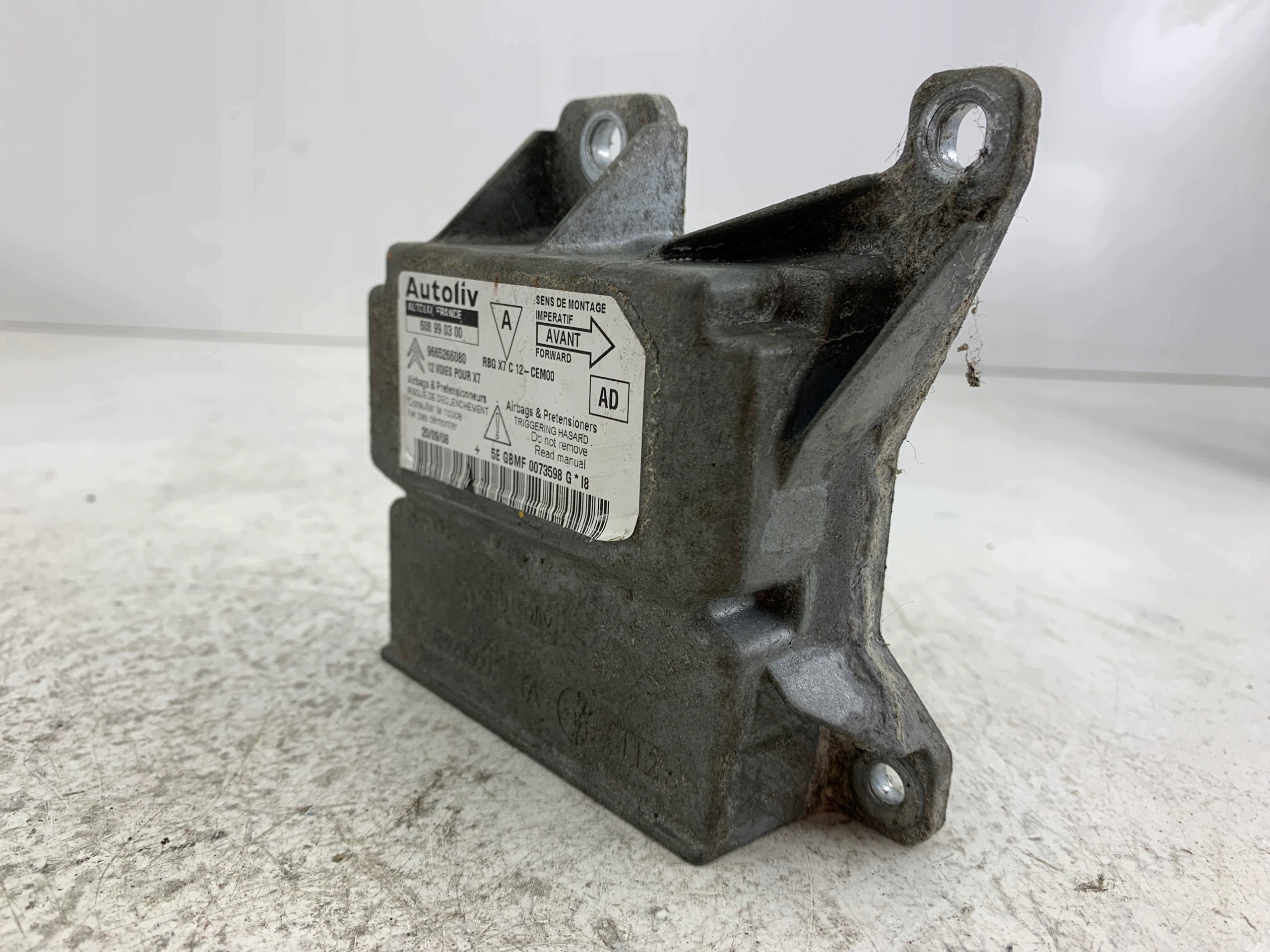 CITROEN C5 III SENSOR modulo airbag airbag 9665266080
