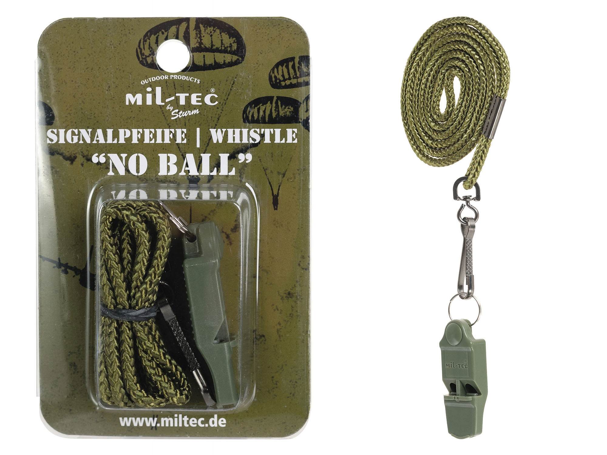 

Wojskowy Gwizdek Sygnałowy Bezkulkowy Olive MilTec