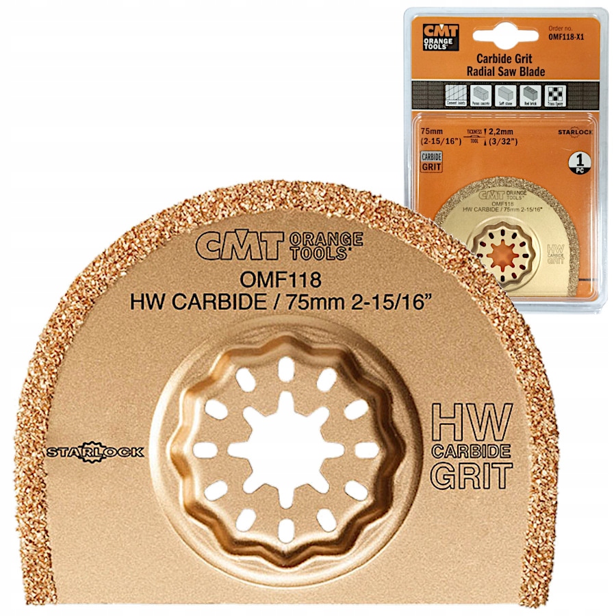 

Brzeszczot do materiałów budow. 75mm Starlock Cmt