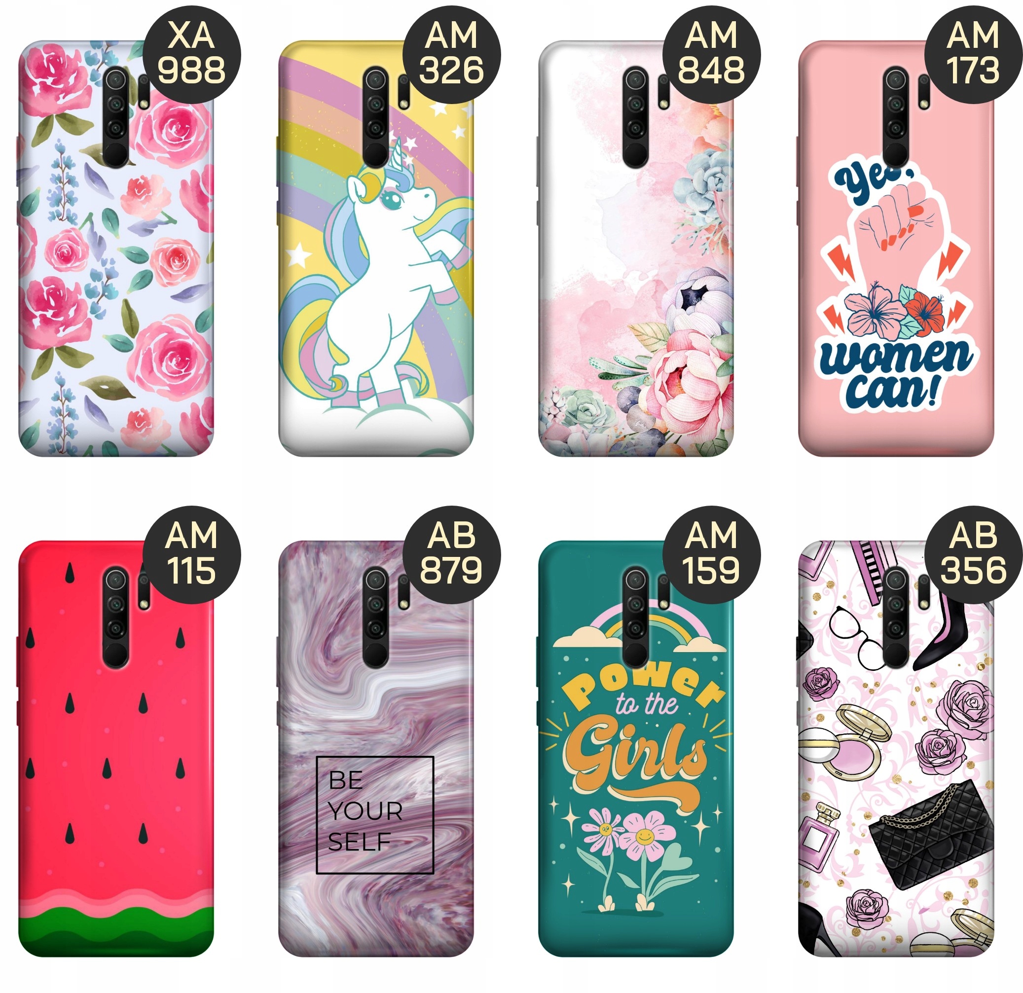 ETUI DO XIAOMI REDMI 9 WZORY DLA DZIEWCZYN DZIEWCZĘCE GIRLS OBUDOWA CASE Typ plecki