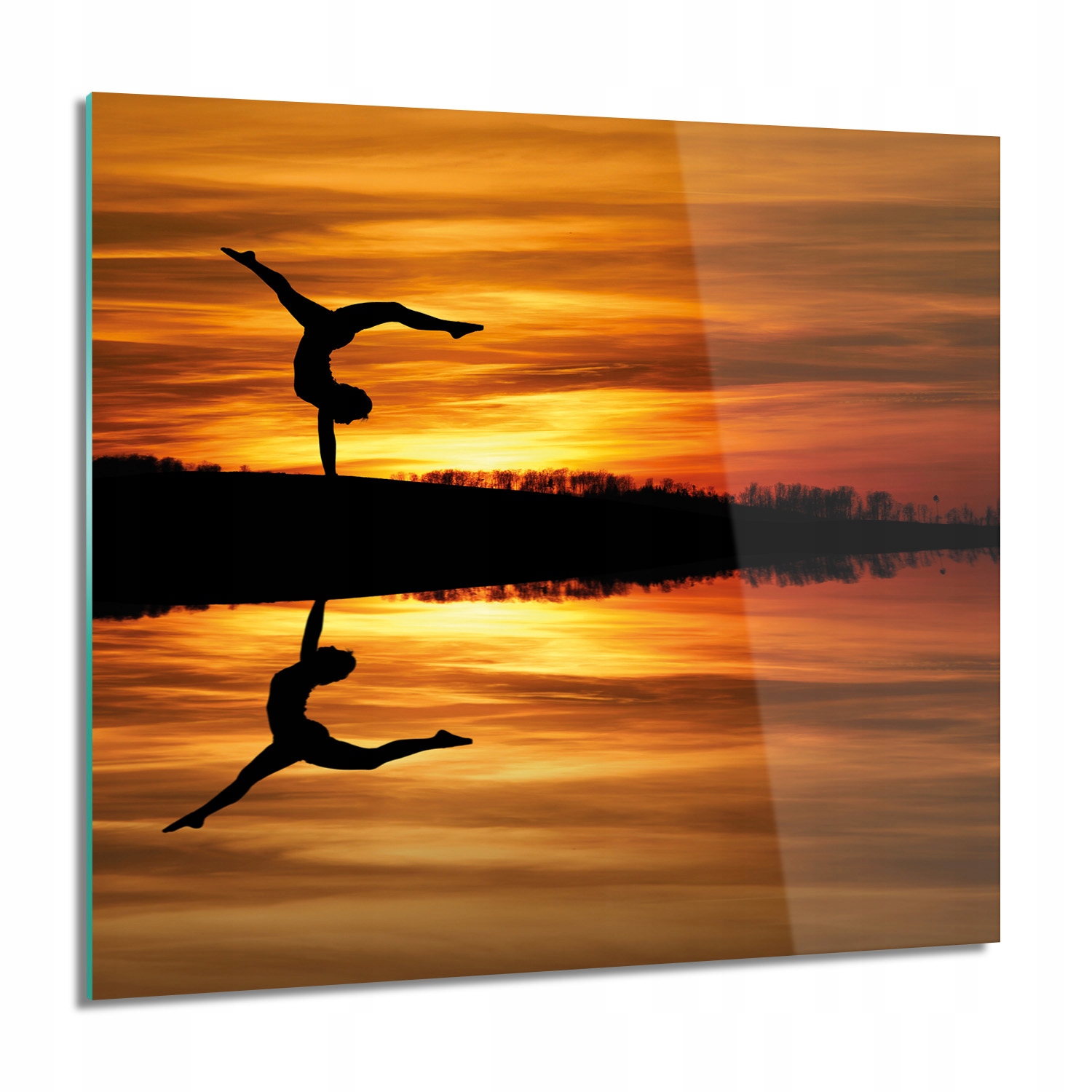 Gymnastika žena Foto na nástěnném skle 60x60