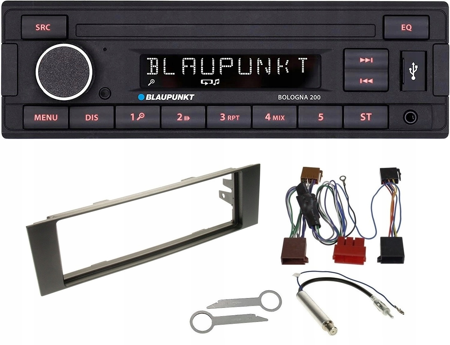 Automobilové rádio MP3 Usb Aux Audi A3 8P 2003-2006 Blaupunkt Bologna 200