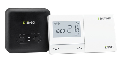 Engo regulator temp. radiowy Wi-fi, tygodniowy, biały E901WIFI