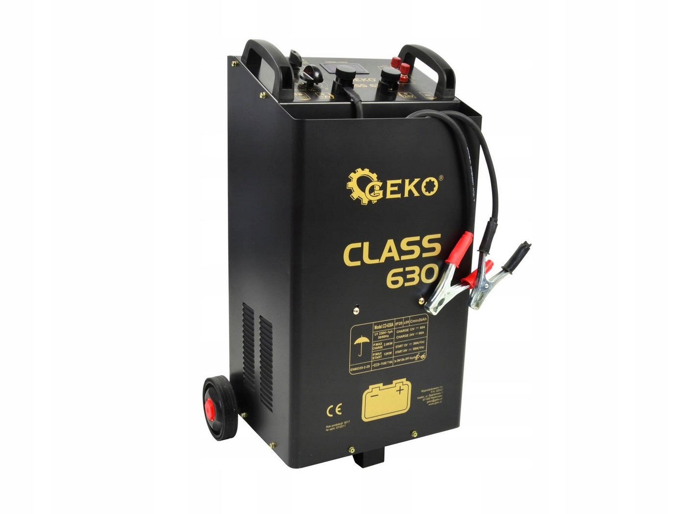 PROSTOWNIK Z ROZRUCHEM 12/24V 20-1550Ah 12V-360A; 24-550A CLASS-630