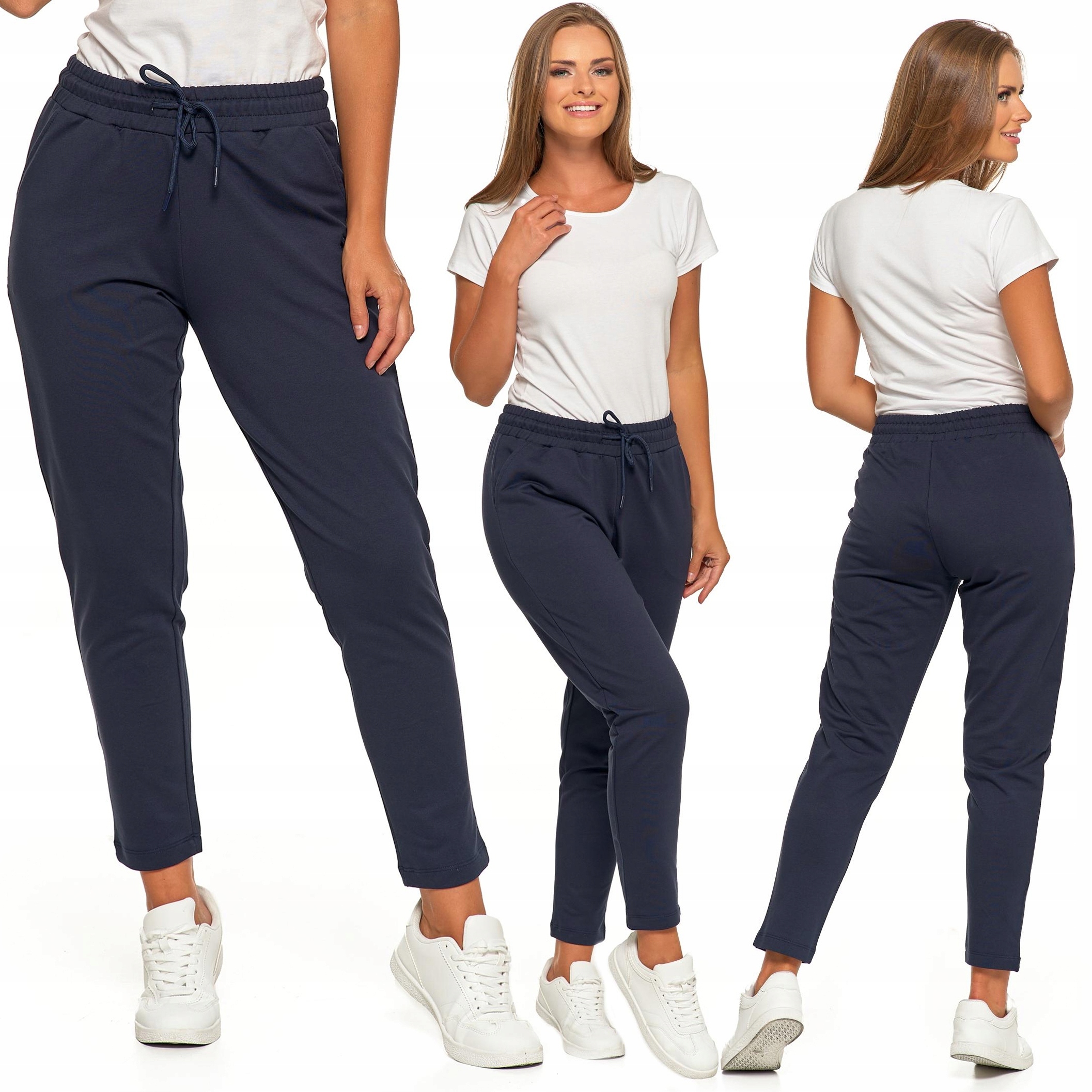 Dámské teplákové kalhoty Pohodlné Dresy z bavlny se zavazováním Moraj L