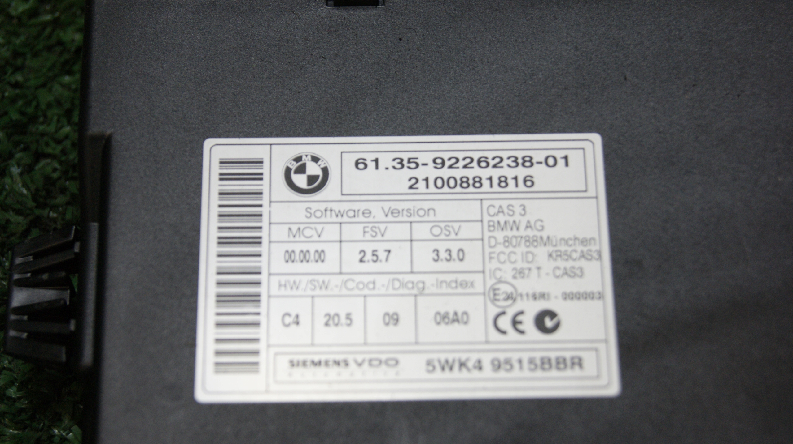 Module Unité de contrôle BMW E88 6135-9226238-01