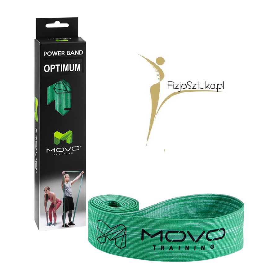 Power Band Optimum z logo FizjoSztuka.pl by Movo