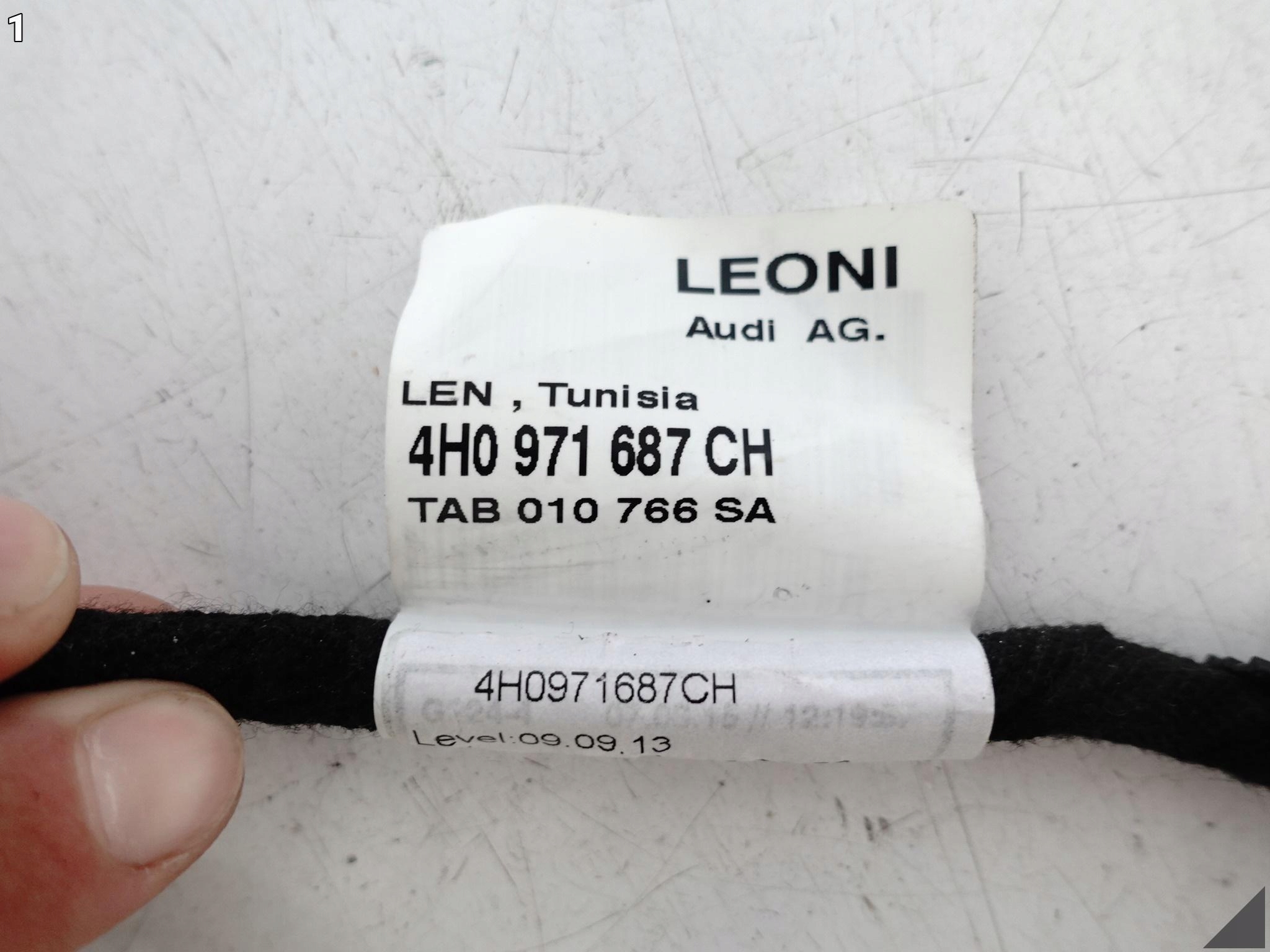 AUDI A8 4H0 4H4 D4 09-17 bundle wiring door rear part left right LONG