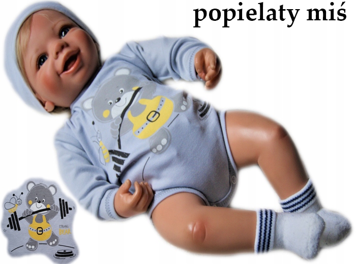 

Body pajacyk nadruk 62 długi rękaw bawełniane