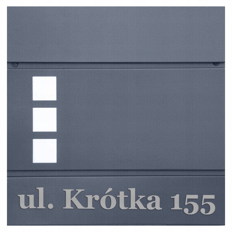 Poštovní Schránka Poštovní Antracit Pevná, Voděodolná, Číslo Domu Gravírování
