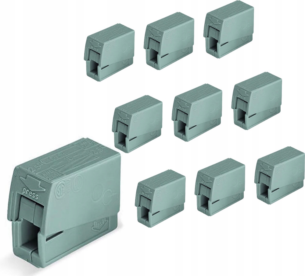 10x SZYBKOZŁĄCZKA WAGO 224-101 OŚWIETLENIOWA 2,5mm
