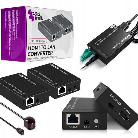 Převodník Hdmi na Lan Spacetronik SPH-HLC6IR2