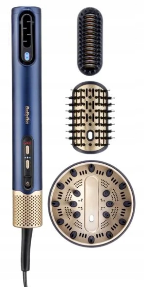 Suszarka Babyliss P1337E 4w1 (Air Wand AS6550E dyfuzor) Granatowo-złoty