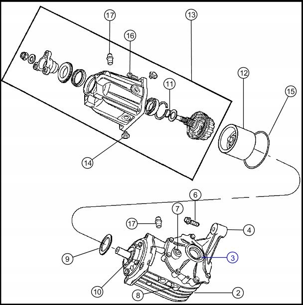 05134787AB - Axle seal rear Chrysler Pacifica AWD 04-
