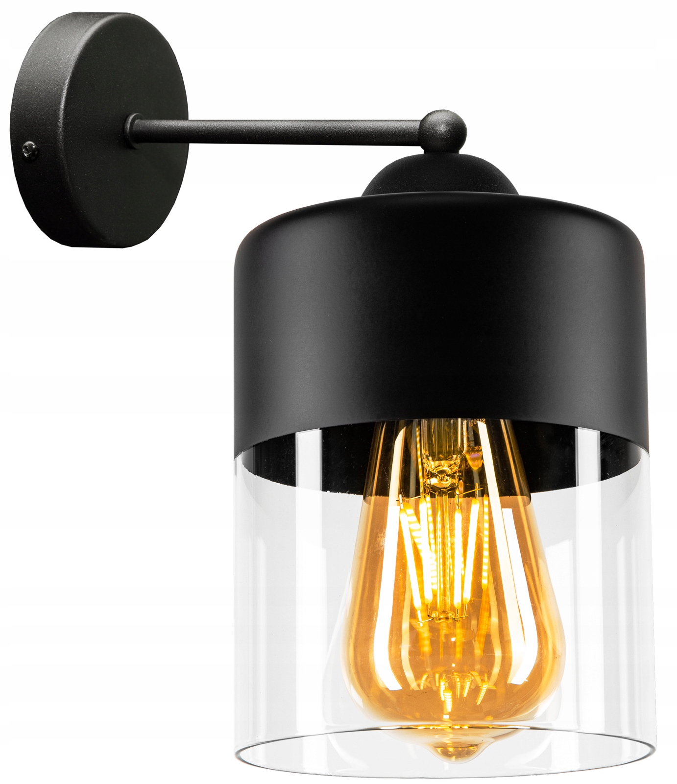 

Nowoczesna Szklana Lampa Ścienna Kinkiet Loft Led
