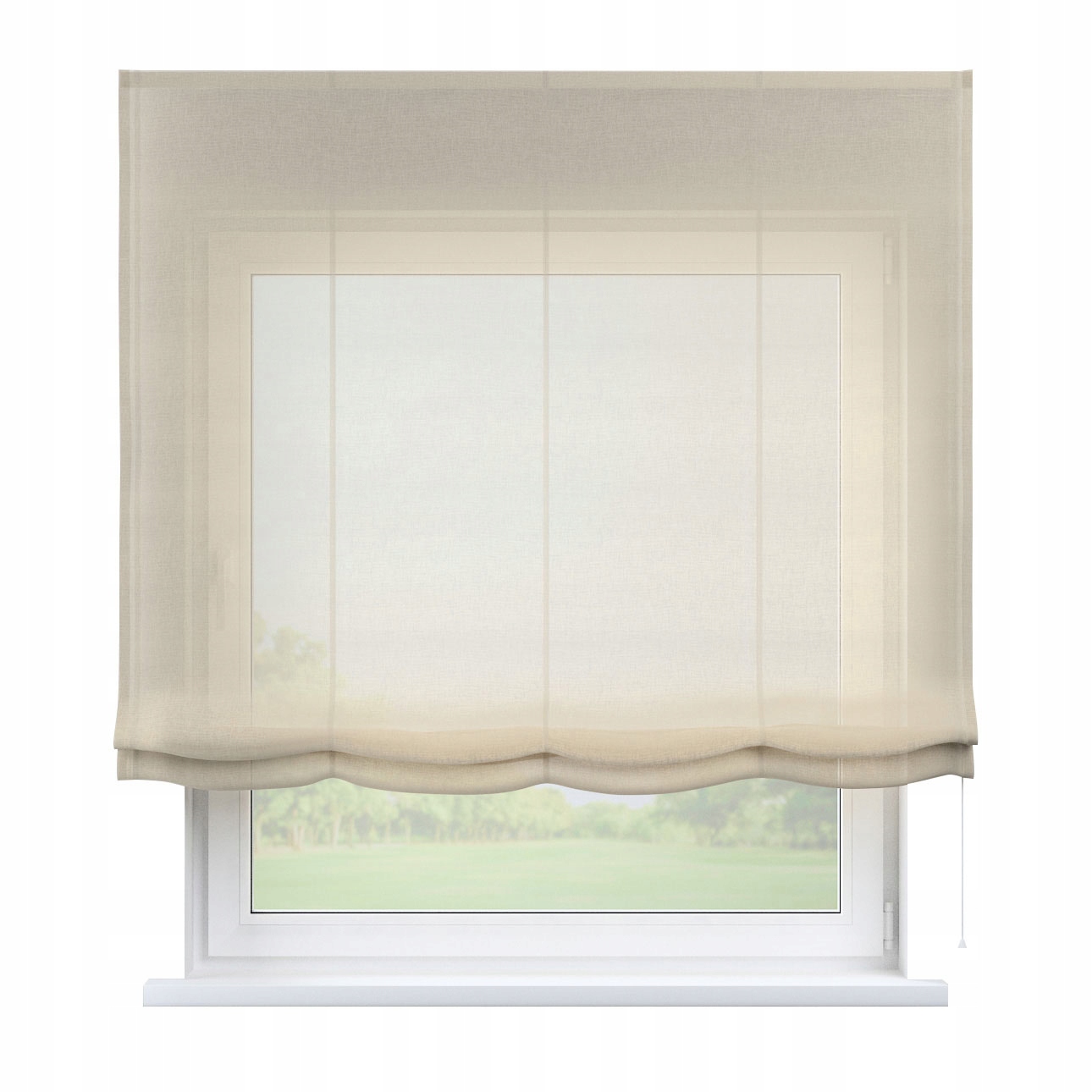 Rímska roleta Benátky 120x150 priesvitná béžová