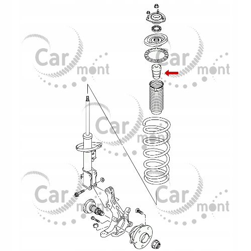 Odbój amortyzatora FR GRAND VITARA II 42111-65J00 Numer katalogowy części 42111-65J00