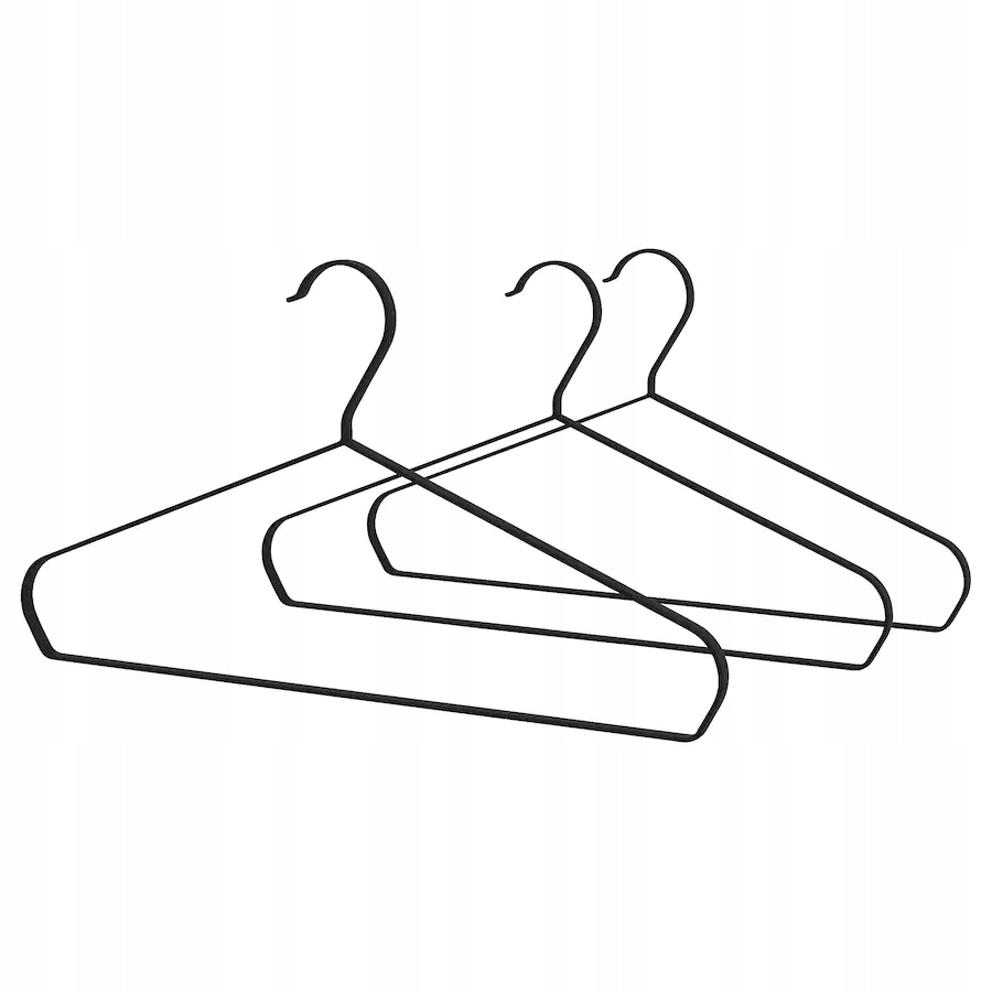 

Ikea Strykis Wieszak czarny 3 sztuki