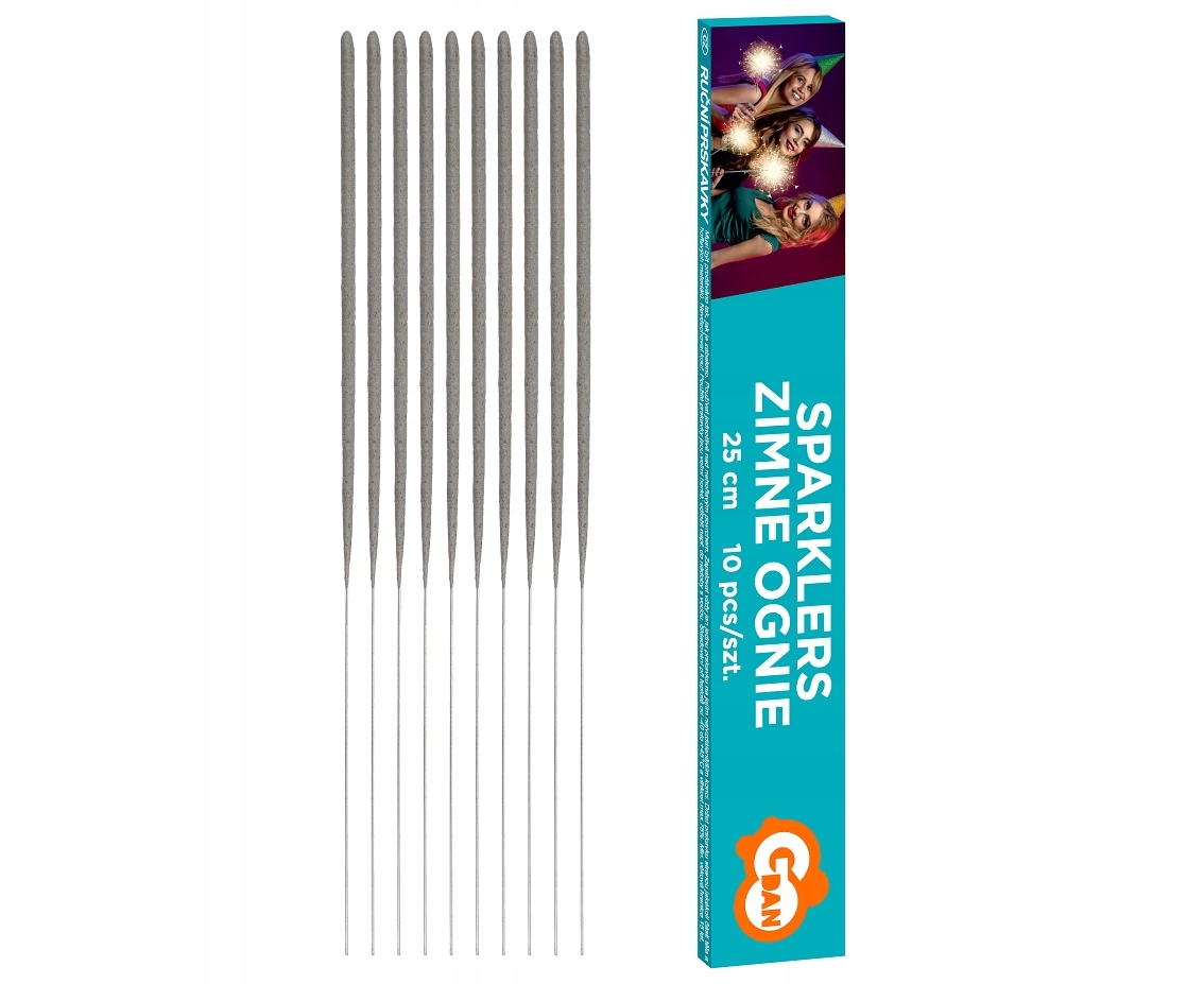 

Zimne Ognie sztuczne fajerwerki 25 cm/ 10 szt.