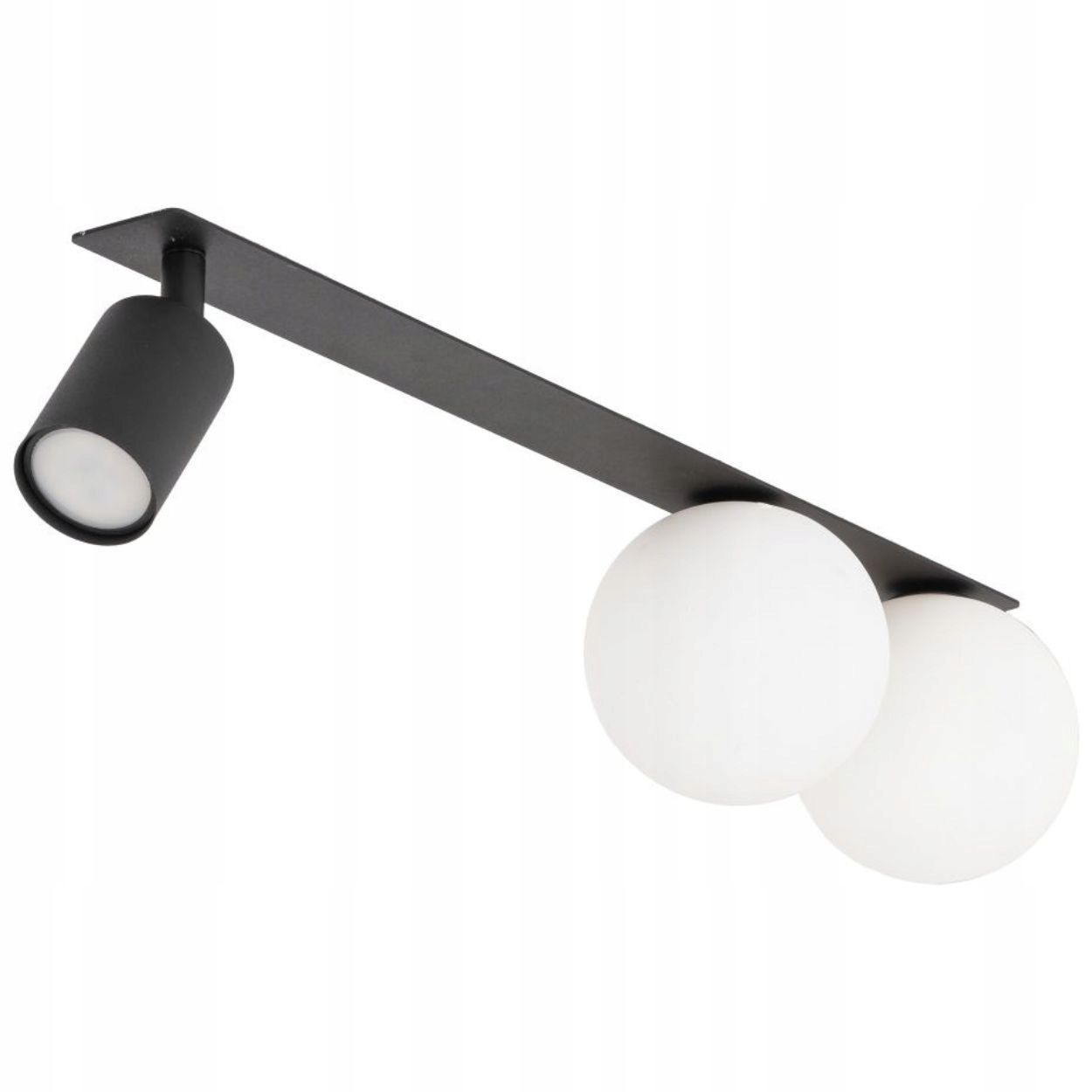 Podomietková stropná lampa Spot Vox čierna 2xG9 1xGU10 S Obývacím Osvetlením