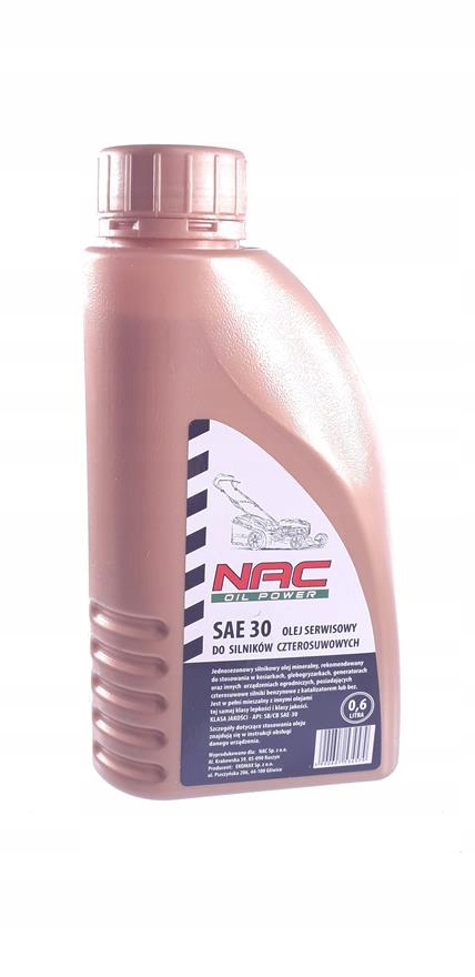 

Olej SAE30 0,6L kosiarki Nac LS0855-40118-JU