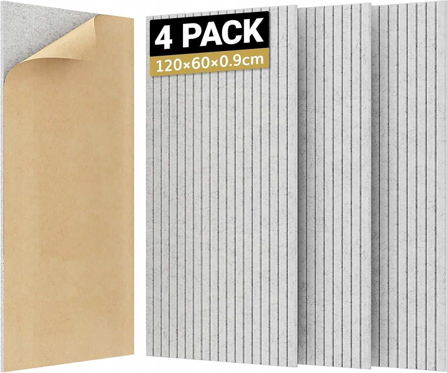 Akustické panely 4ks Samolepiace Tonor 120X60Cm Šedé