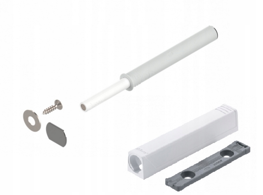 

Tip-on Blum 956A1004 Długi biały Adaper+ wkręty