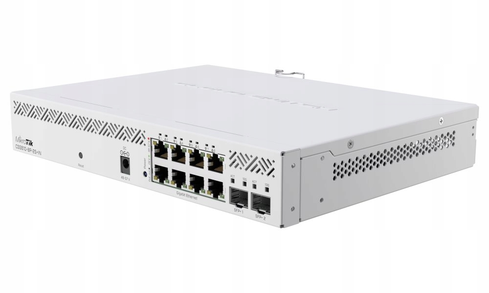 Mikrotik managed Switch CSS610-8P-2S+IN 8x Gbit PoE port, 2x 10G Sfp+, SwOS