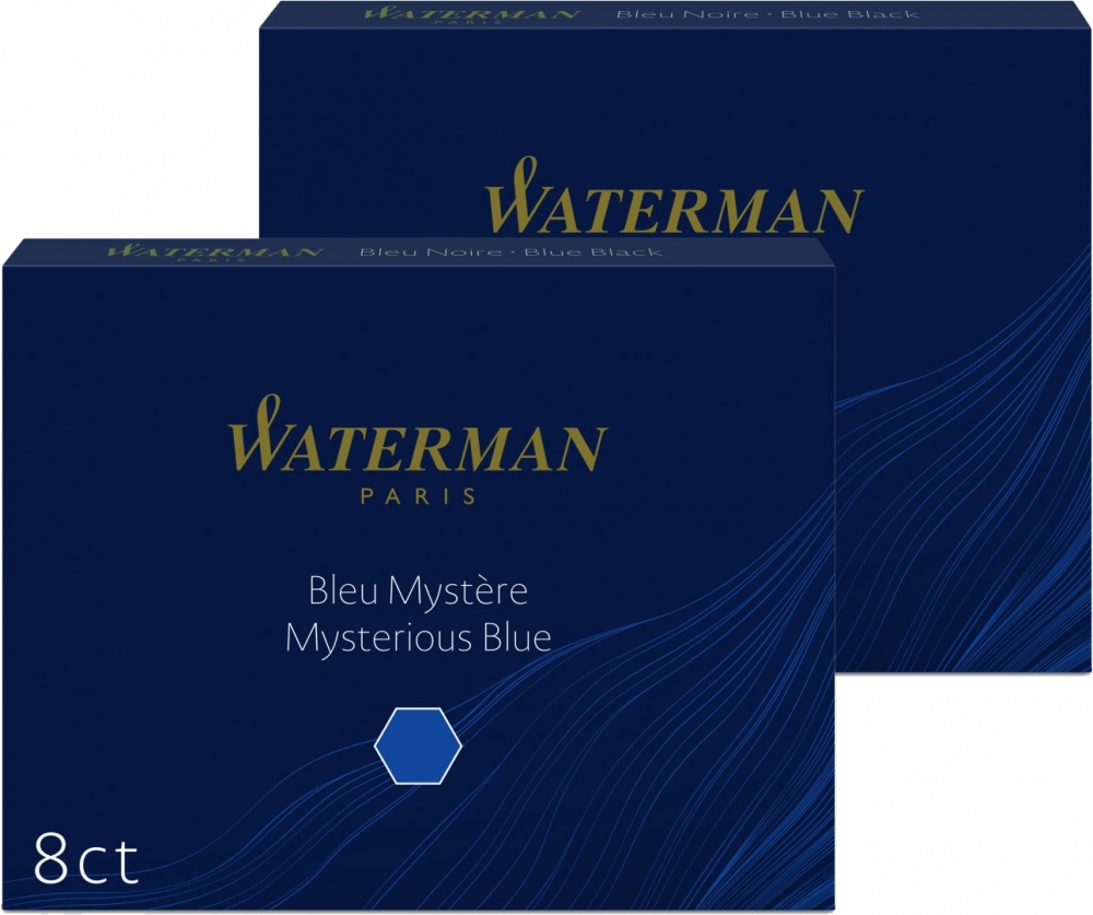 

Naboje do piór Waterman 2x8szt czarno-niebieski