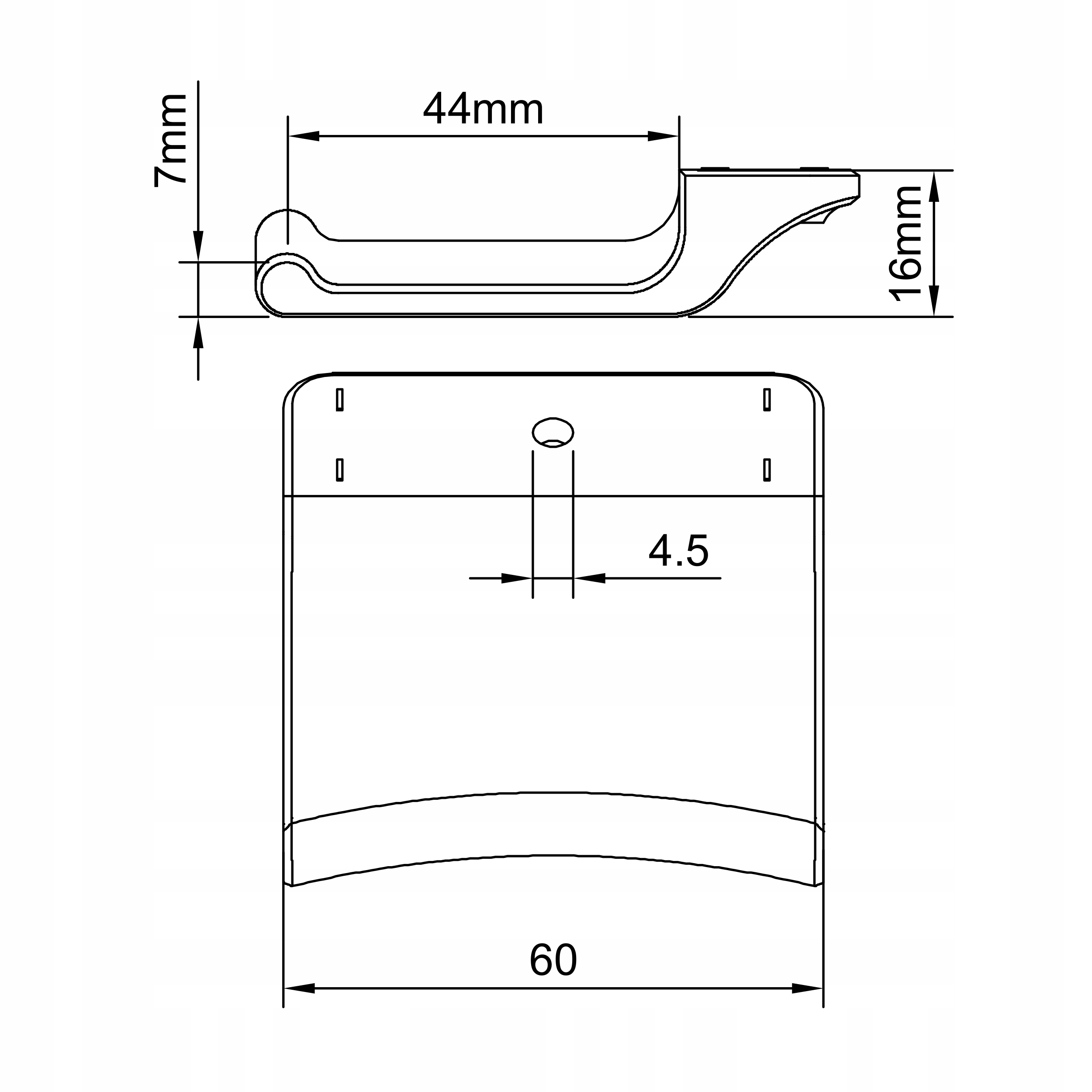 WIESZAK UCHWYT HAK NA SŁUCHAWKI LP + WKRĘT 25mm C Marka Inna
