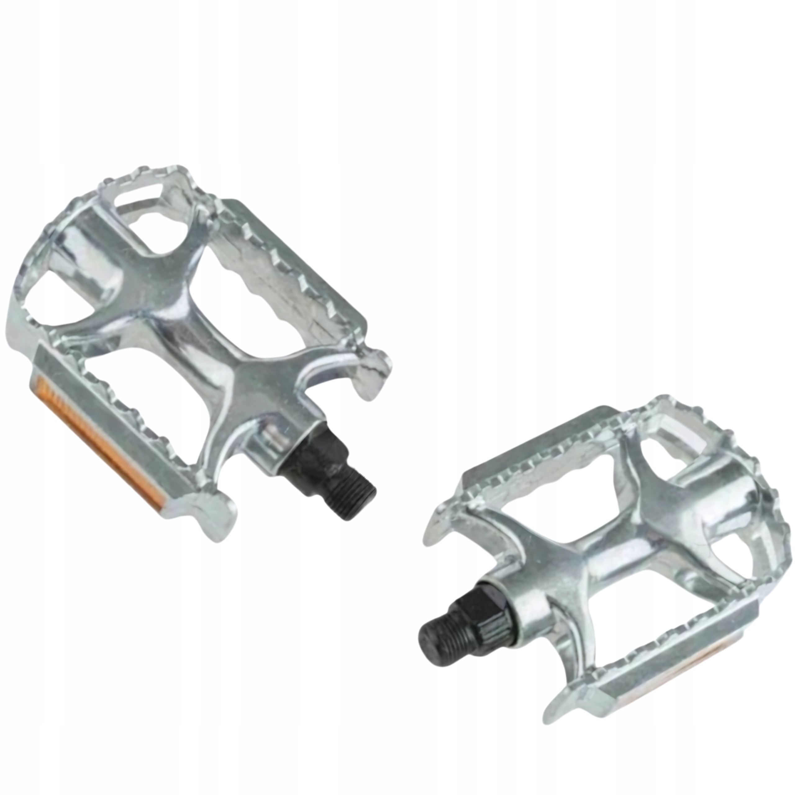 Pedały rowerowe Mtb aluminiowe 9/16 Feimin srebrne monoblok trekking all