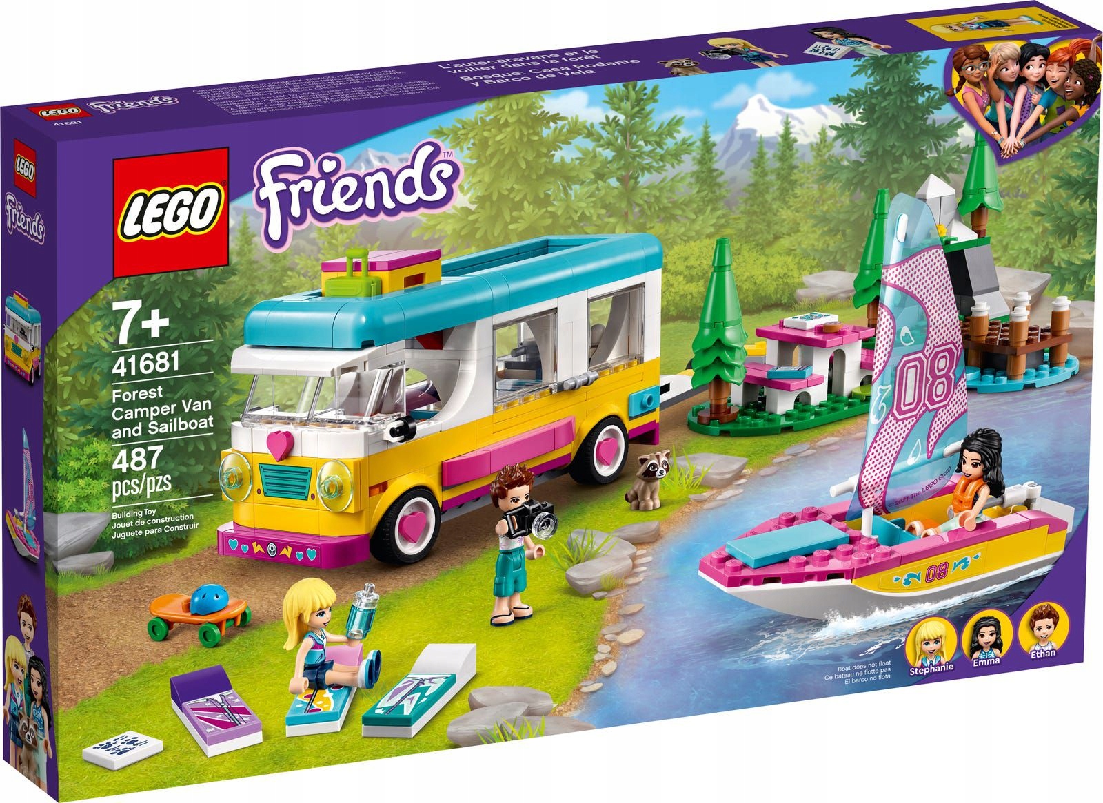 LEGO FRIENDS 41681 LEŚNY MIKROBUS KEMPINGOWY I ŻAG