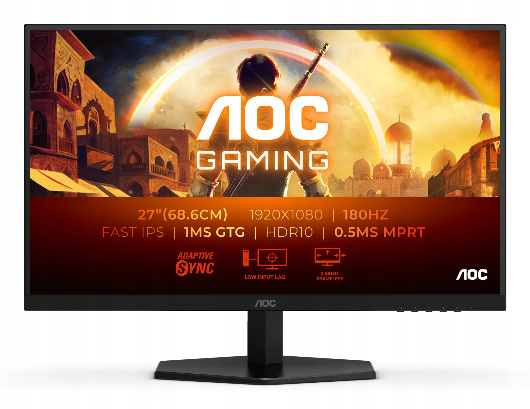 Aoc 27G42E 27 " Ips Fhd 16:9 180 Hz 1 ms 1920 x 1080 pixelů