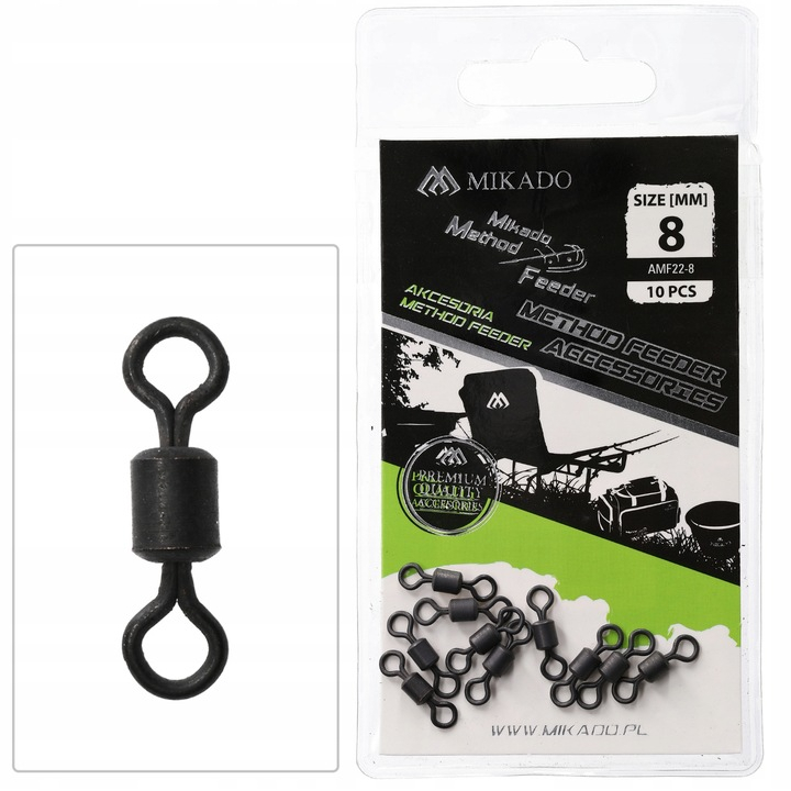 Krętlik Method Feeder Swivel 10 szt Mikado