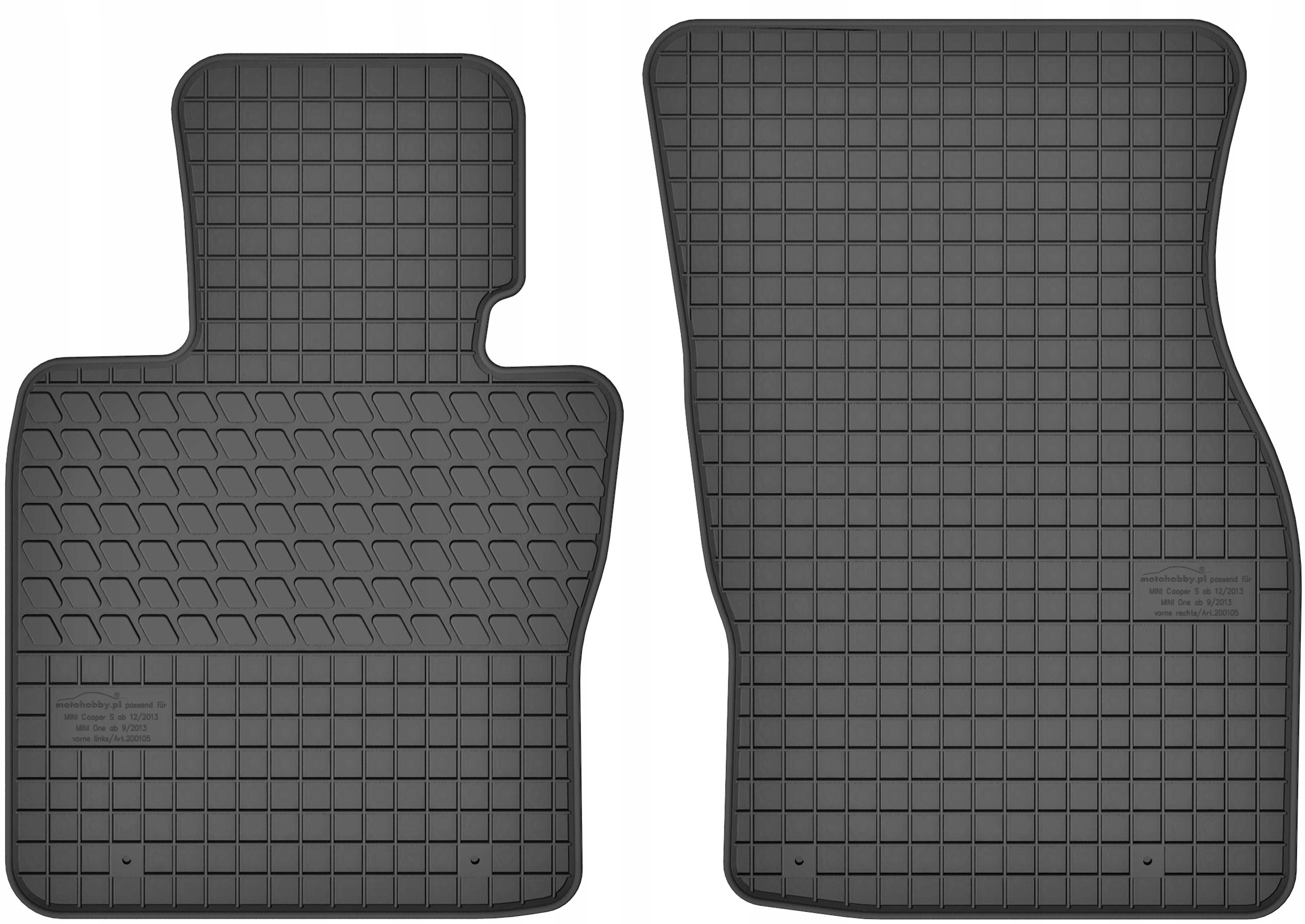 Mini Cooper III 2014- Коврики резиновые ПЕРЕД