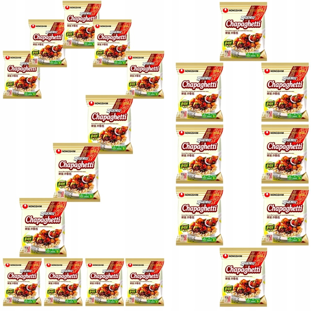 Levně 20 x Korejské instantní těstoviny Chapagetti Černé fazole 140 g Nong Shim