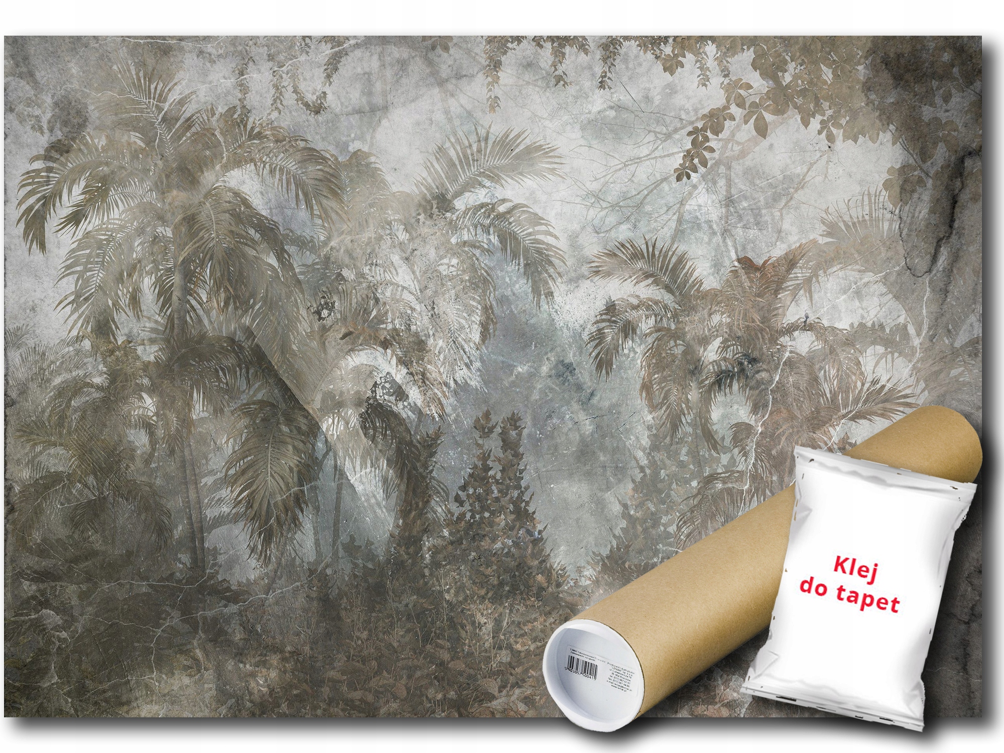 Vinylová Fototapeta Palma Džungle Beton 312x219