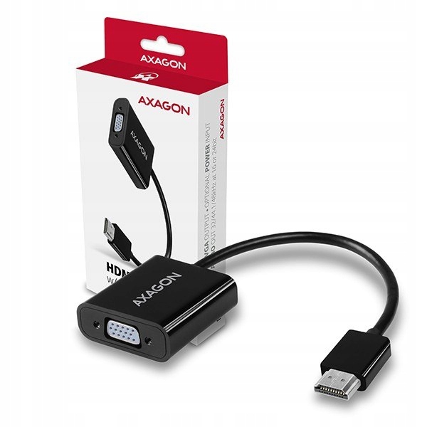 Axagon Adapter FullHD, wyjście audio, micro Usb