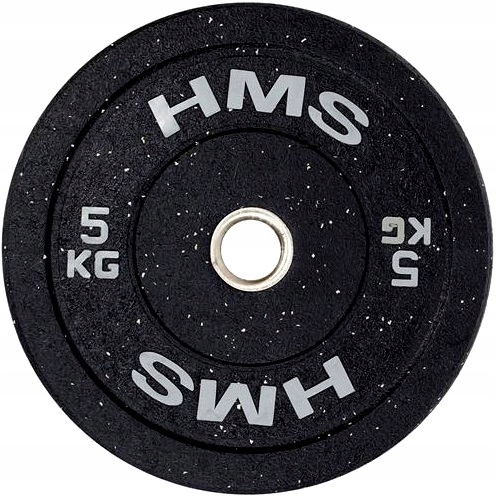 Šedý olympijský talíř 5 kg Hms s pogumovaným závaží závažím pro hmatník 51 mm