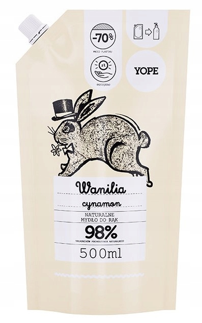 

Yope Mydło w płynie Wanilia Cynamon uzupełnienie