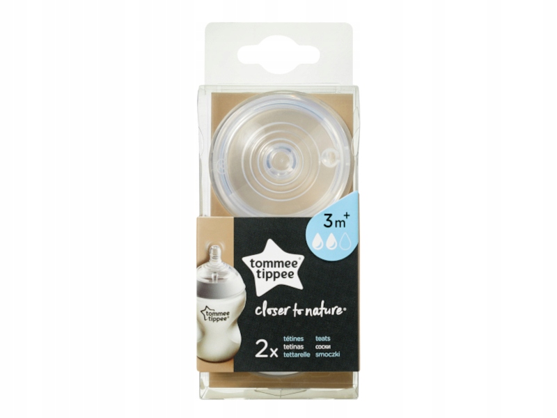 

Smoczek Smoczki Do Butelki 3M+ 2 Szt Tommee Tippee