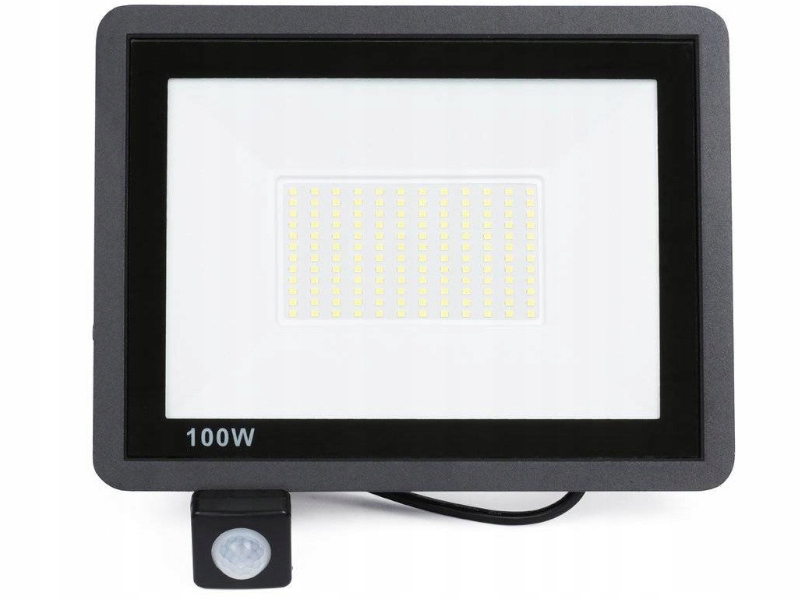 Halogenová lampa Vodotěsná Venkovní 100W IP65 se senzorem pohybu soumraku