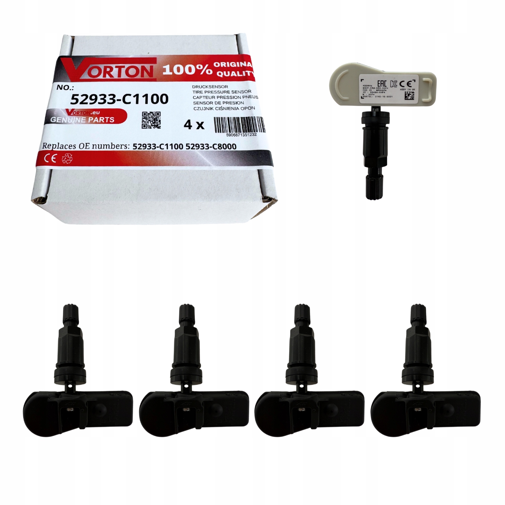 Senzory Tlaku Vzduchu Pneumatík Koles Tpms Hyundai Santa Fe i20 ix35