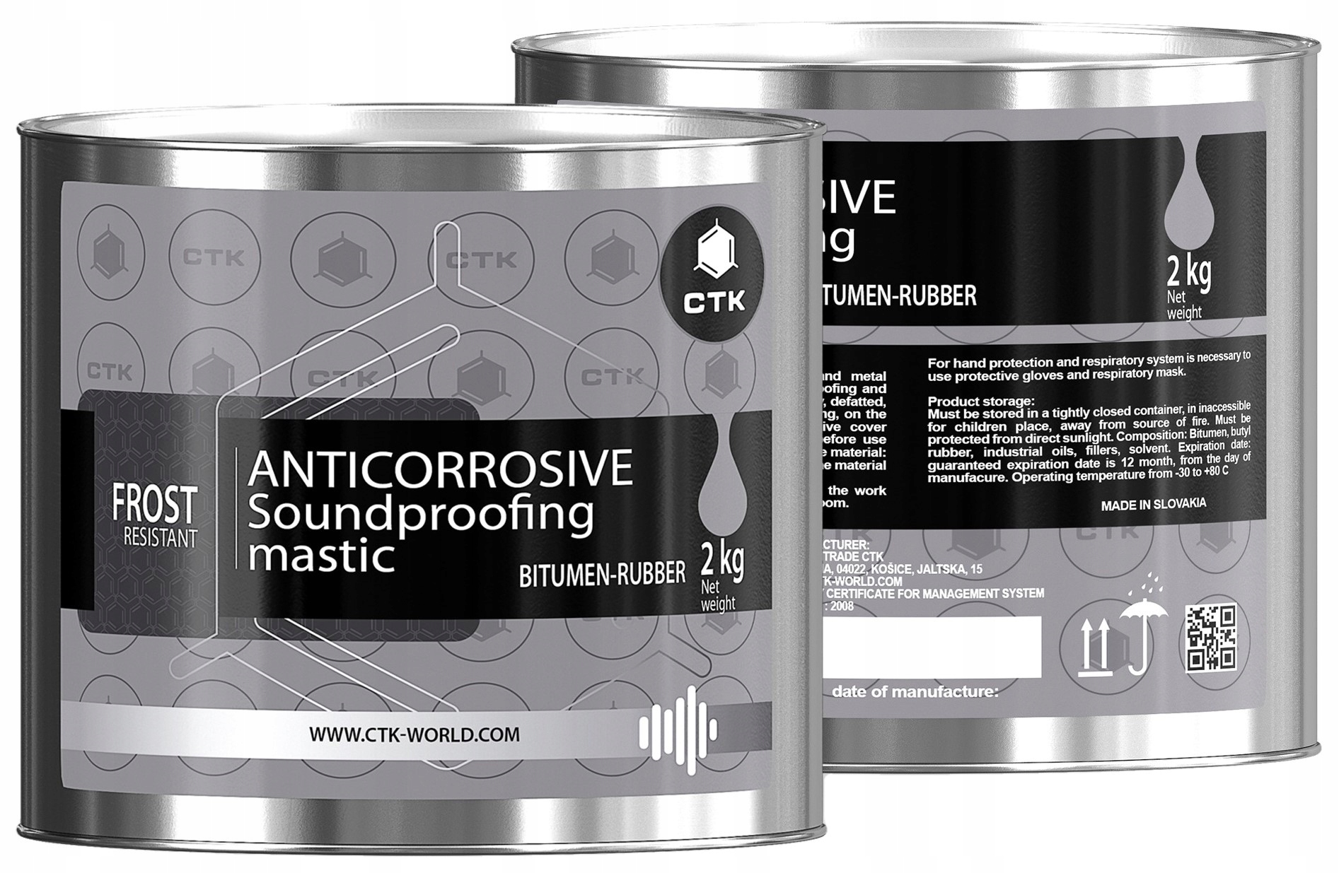 PASTA do ZABEZPIECZENIA Podwozia MASA Tłumiąca ANTYKOROZYJNA - CTK Defender