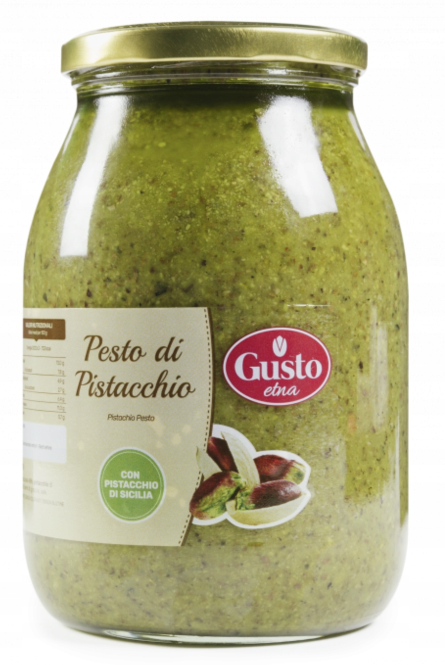Pistáciové pesto Pesto Pistacchio 1kg Gusto Etna 60% pistácií bez cukru